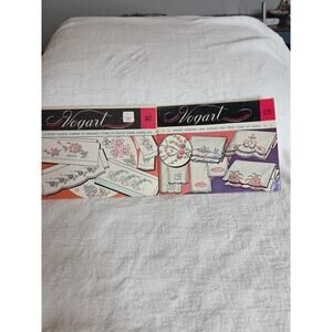 Vintage Vogart Transfer Patterns #s 128 & 667 Uncut New Old Stock